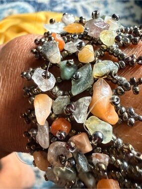 Multicolor Semi-Precious Chip Bead Bracelet - Women Jewelry